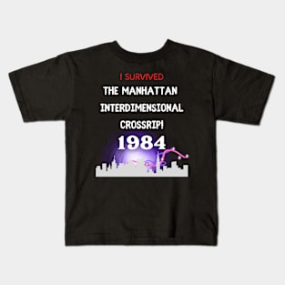 I survived the Manhattan Cross Rip 1984 - Ghostbusters Kids T-Shirt